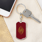 Ethereum Classic Crypto Cryptocurrency Keychain Stainless Steel or 18k Gold Dog Tag Keyring-Express Your Love Gifts