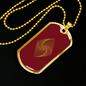 Ethereum Classic Crypto Necklace Stainless Steel or 18k Gold Dog Tag 24" Chain-Express Your Love Gifts