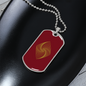 Ethereum Classic Crypto Necklace Stainless Steel or 18k Gold Dog Tag 24" Chain-Express Your Love Gifts