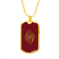 Ethereum Classic Crypto Necklace Stainless Steel or 18k Gold Dog Tag 24" Chain-Express Your Love Gifts