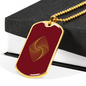 Ethereum Classic Crypto Necklace Stainless Steel or 18k Gold Dog Tag 24" Chain-Express Your Love Gifts