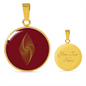 Ethereum Classic ETC Circle Pendant Stainless Steel or 18k Gold 18-22"-Express Your Love Gifts