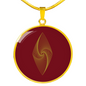 Ethereum Classic ETC Circle Pendant Stainless Steel or 18k Gold 18-22"-Express Your Love Gifts