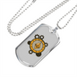 Ethereum Crypto Necklace Stainless Steel or 18k Gold Dog Tag 24" Chain-Express Your Love Gifts