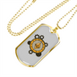 Ethereum Crypto Necklace Stainless Steel or 18k Gold Dog Tag 24" Chain-Express Your Love Gifts