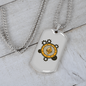 Ethereum Crypto Necklace Stainless Steel or 18k Gold Dog Tag 24" Chain-Express Your Love Gifts