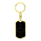 Ethereum Cryptocurrency Black Crypto Cryptocurrency Keychain Stainless Steel or 18k Gold Dog Tag Keyring-Express Your Love Gifts