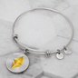 Ethereum Cryptocurrency Black Gold Bracelet Stainless Steel or 18k Gold Circle Bangle-Express Your Love Gifts