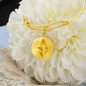 Ethereum Cryptocurrency Black Gold Bracelet Stainless Steel or 18k Gold Circle Bangle-Express Your Love Gifts