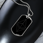 Ethereum Cryptocurrency White Crypto Necklace Stainless Steel or 18k Gold Dog Tag 24" Chain-Express Your Love Gifts