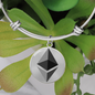 Ethereum (ETH) Bracelet Stainless Steel or 18k Gold Circle Bangle-Express Your Love Gifts