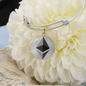 Ethereum (ETH) Bracelet Stainless Steel or 18k Gold Circle Bangle-Express Your Love Gifts