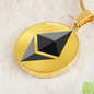 Ethereum (ETH) Circle Necklace Stainless Steel or 18k Gold 18-22"-Express Your Love Gifts