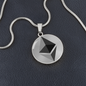 Ethereum (ETH) Circle Necklace Stainless Steel or 18k Gold 18-22"-Express Your Love Gifts