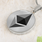 Ethereum (ETH) Circle Necklace Stainless Steel or 18k Gold 18-22"-Express Your Love Gifts