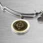 Ethereum Gold Bracelet Stainless Steel or 18k Gold Circle Bangle-Express Your Love Gifts