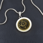 Ethereum Gold Circle Necklace Stainless Steel or 18k Gold 18-22"-Express Your Love Gifts