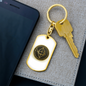 Ethereum Gold Crypto Cryptocurrency Keychain Stainless Steel or 18k Gold Dog Tag Keyring-Express Your Love Gifts
