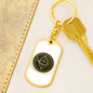 Ethereum Gold Crypto Cryptocurrency Keychain Stainless Steel or 18k Gold Dog Tag Keyring-Express Your Love Gifts