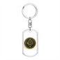 Ethereum Gold Crypto Cryptocurrency Keychain Stainless Steel or 18k Gold Dog Tag Keyring-Express Your Love Gifts