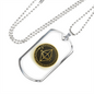 Ethereum Gold Crypto Necklace Stainless Steel or 18k Gold Dog Tag 24" Chain-Express Your Love Gifts