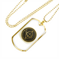 Ethereum Gold Crypto Necklace Stainless Steel or 18k Gold Dog Tag 24" Chain-Express Your Love Gifts