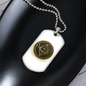 Ethereum Gold Crypto Necklace Stainless Steel or 18k Gold Dog Tag 24" Chain-Express Your Love Gifts