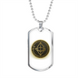 Ethereum Gold Crypto Necklace Stainless Steel or 18k Gold Dog Tag 24" Chain-Express Your Love Gifts