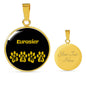Eurasier Mama Circle Necklace Stainless Steel or 18k Gold 18-22" Dog Owner Lover-Express Your Love Gifts