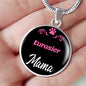 Eurasier Mama Necklace Circle Pendant Stainless Steel or 18k Gold 18-22" Dog Mom Pendant-Express Your Love Gifts