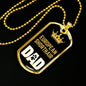 European Shorthair Cat Dad Necklace Stainless Steel or 18k Gold Dog Tag 24" Chain-Express Your Love Gifts