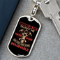 Every Curse Word Firefighter Keychain Stainless Steel or 18k Gold Dog Tag Keyring-Express Your Love Gifts