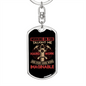 Every Curse Word Firefighter Keychain Stainless Steel or 18k Gold Dog Tag Keyring-Express Your Love Gifts