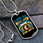 Every Dog Day Blue Necklace Stainless Steel or 18k Gold Dog Tag 24" Chain-Express Your Love Gifts