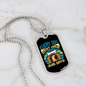 Every Dog Day Blue Necklace Stainless Steel or 18k Gold Dog Tag 24" Chain-Express Your Love Gifts