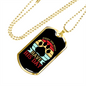 Every Dog Day Paw Necklace Stainless Steel or 18k Gold Dog Tag 24" Chain-Express Your Love Gifts