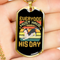Every Dog Day Siberian Necklace Stainless Steel or 18k Gold Dog Tag 24" Chain-Express Your Love Gifts