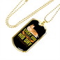 Every Dog Day Sleeping Dog Necklace Stainless Steel or 18k Gold Dog Tag 24" Chain-Express Your Love Gifts