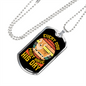 Every Dog Day Yellow Necklace Stainless Steel or 18k Gold Dog Tag 24" Chain-Express Your Love Gifts