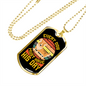 Every Dog Day Yellow Necklace Stainless Steel or 18k Gold Dog Tag 24" Chain-Express Your Love Gifts