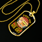 Every Dog Day Yellow Necklace Stainless Steel or 18k Gold Dog Tag 24" Chain-Express Your Love Gifts