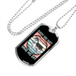 Every Dog Have His Day Blue Necklace Stainless Steel or 18k Gold Dog Tag 24" Chain-Express Your Love Gifts
