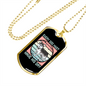 Every Dog Have His Day Blue Necklace Stainless Steel or 18k Gold Dog Tag 24" Chain-Express Your Love Gifts