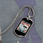 Every Dog Have His Day Blue Necklace Stainless Steel or 18k Gold Dog Tag 24" Chain-Express Your Love Gifts