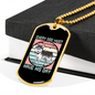 Every Dog Have His Day Blue Necklace Stainless Steel or 18k Gold Dog Tag 24" Chain-Express Your Love Gifts