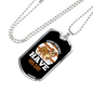 Every Dog Have His Day Bulldog Necklace Stainless Steel or 18k Gold Dog Tag 24" Chain-Express Your Love Gifts