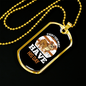 Every Dog Have His Day Bulldog Necklace Stainless Steel or 18k Gold Dog Tag 24" Chain-Express Your Love Gifts