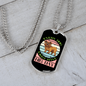 Every Dog Have His Day Pink Necklace Stainless Steel or 18k Gold Dog Tag 24" Chain-Express Your Love Gifts