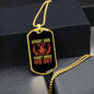 Every Dog Have His Day Yellow Pink Necklace Stainless Steel or 18k Gold Dog Tag 24" Chain-Express Your Love Gifts