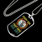 Every Dog Must Have Blue Necklace Stainless Steel or 18k Gold Dog Tag 24" Chain-Express Your Love Gifts